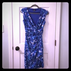 Blue and White floral dress